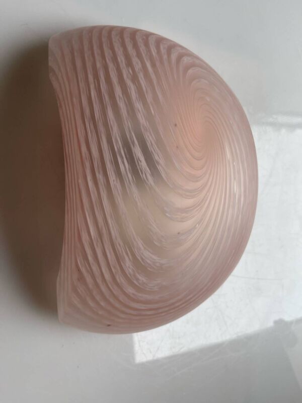 Lot de 3 appliques en verre de Murano rose des années 1970