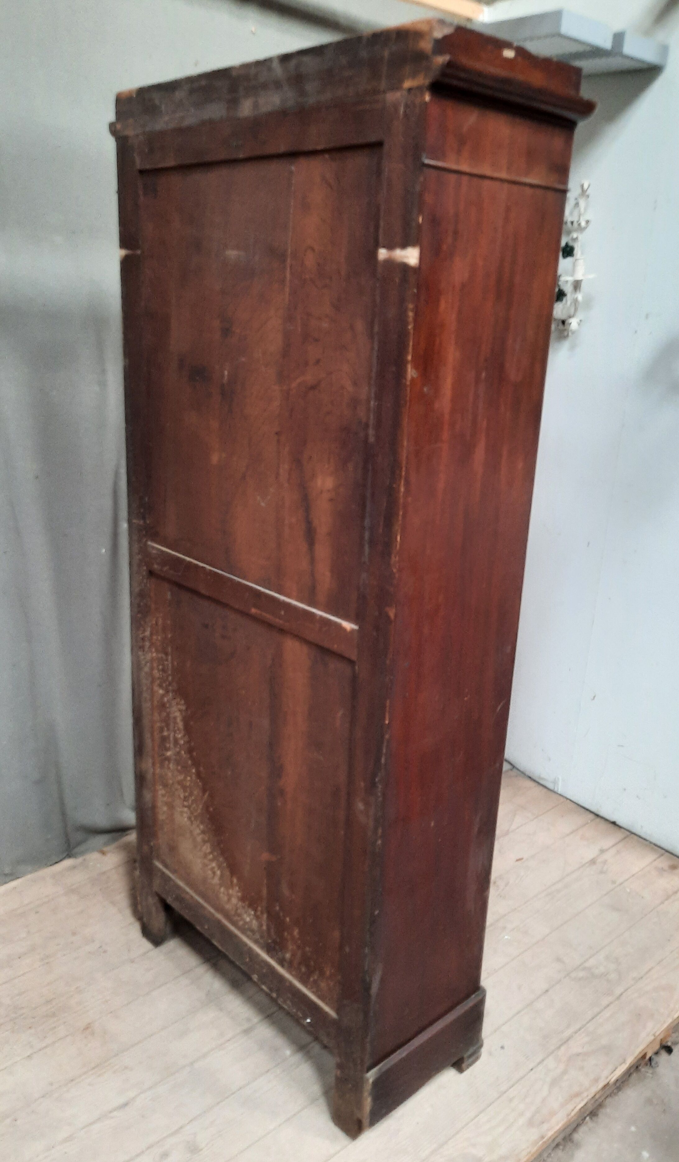 Small mahogany wardrobe