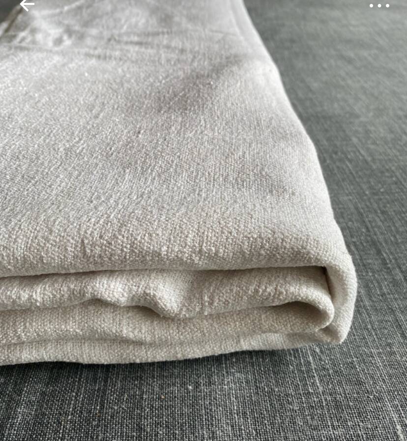Drap chanvre ancien XIX