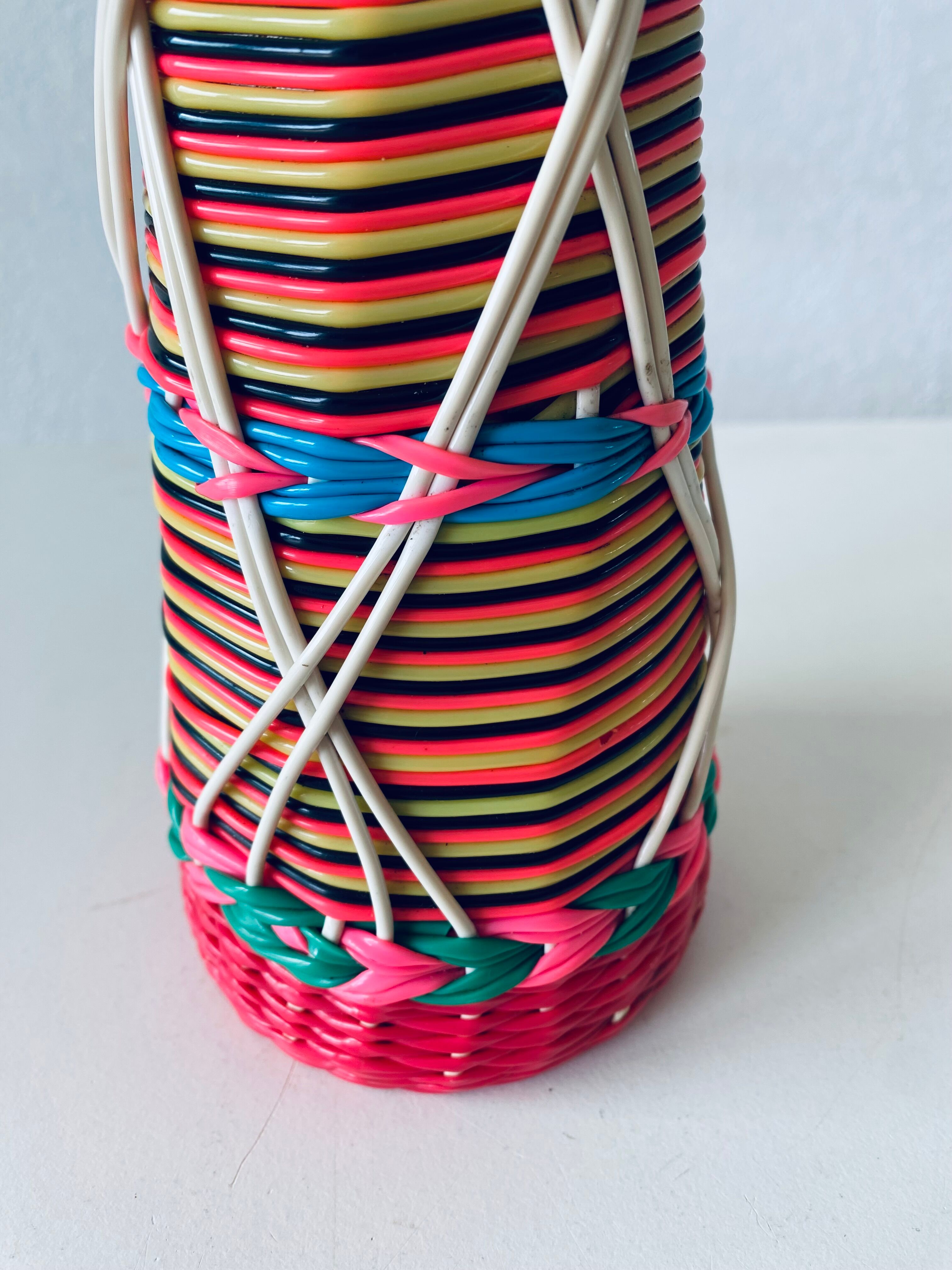 Vintage scoubidou decanter