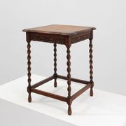 Table d'appoint ancienne en chêne français, vers 1900