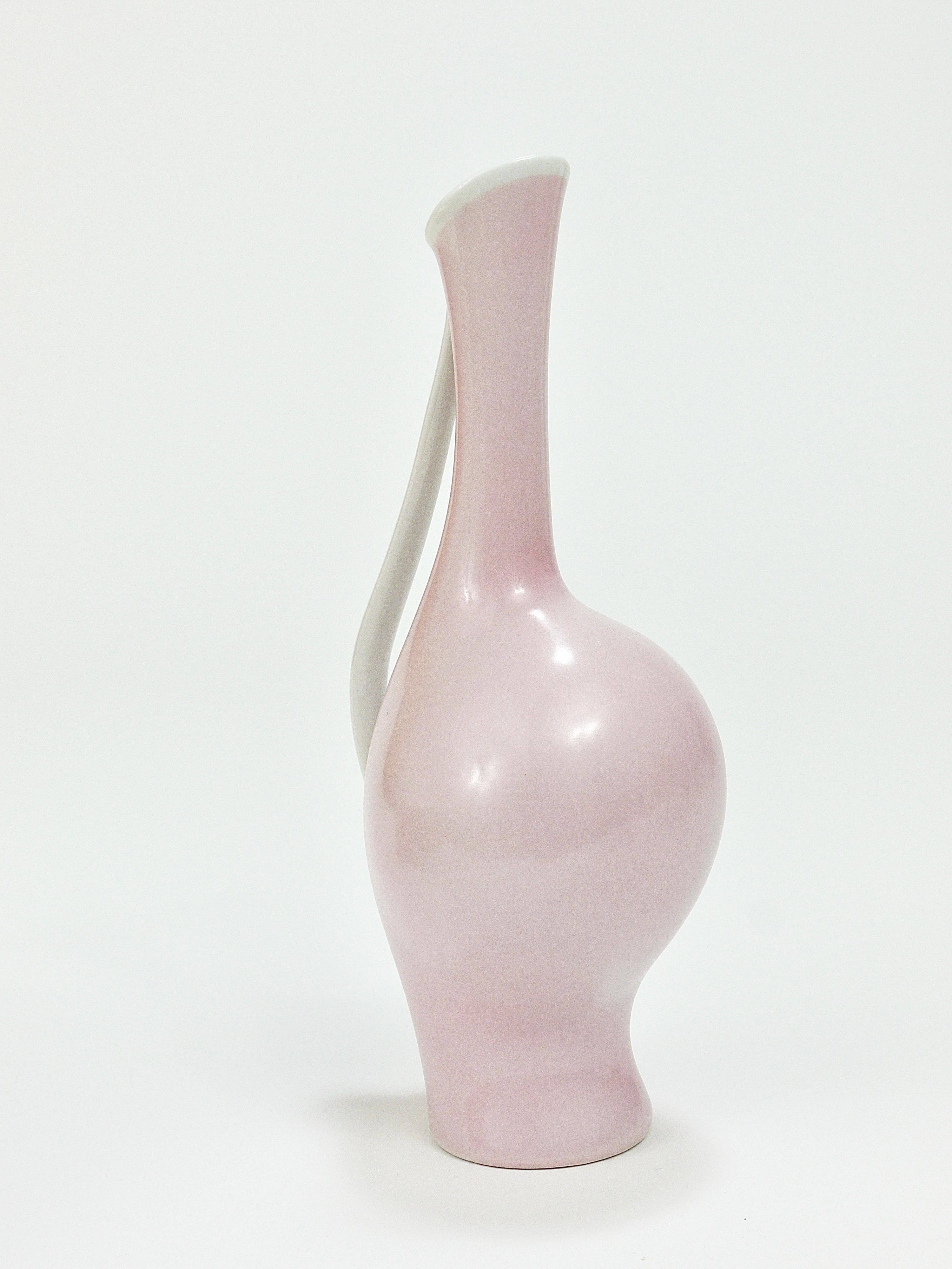 3 vases en porcelaine pastel "Luise" du milieu du siècle, Fritz Heidenreich, allemand