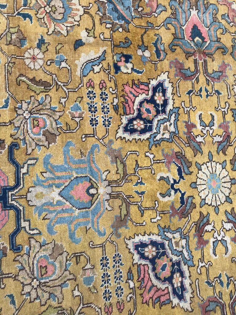 Persian old rug Persian Tabriz handmade 284x360cm