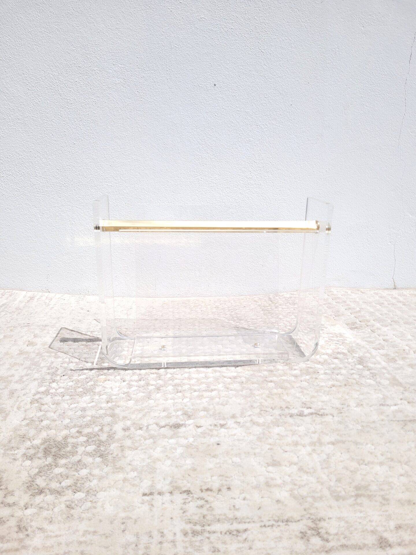 David Lange magazine rack for Roche Bobois 1980