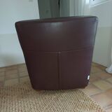 Fauteuil club cuir cinna