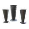 Série 3 vases fleuristes zinc