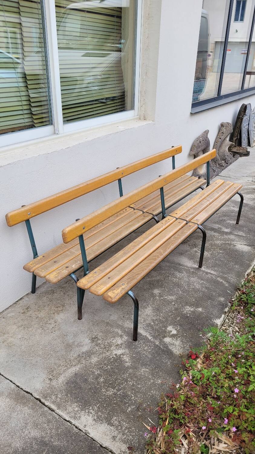 Pair of Mullca nursery school benches 1950s