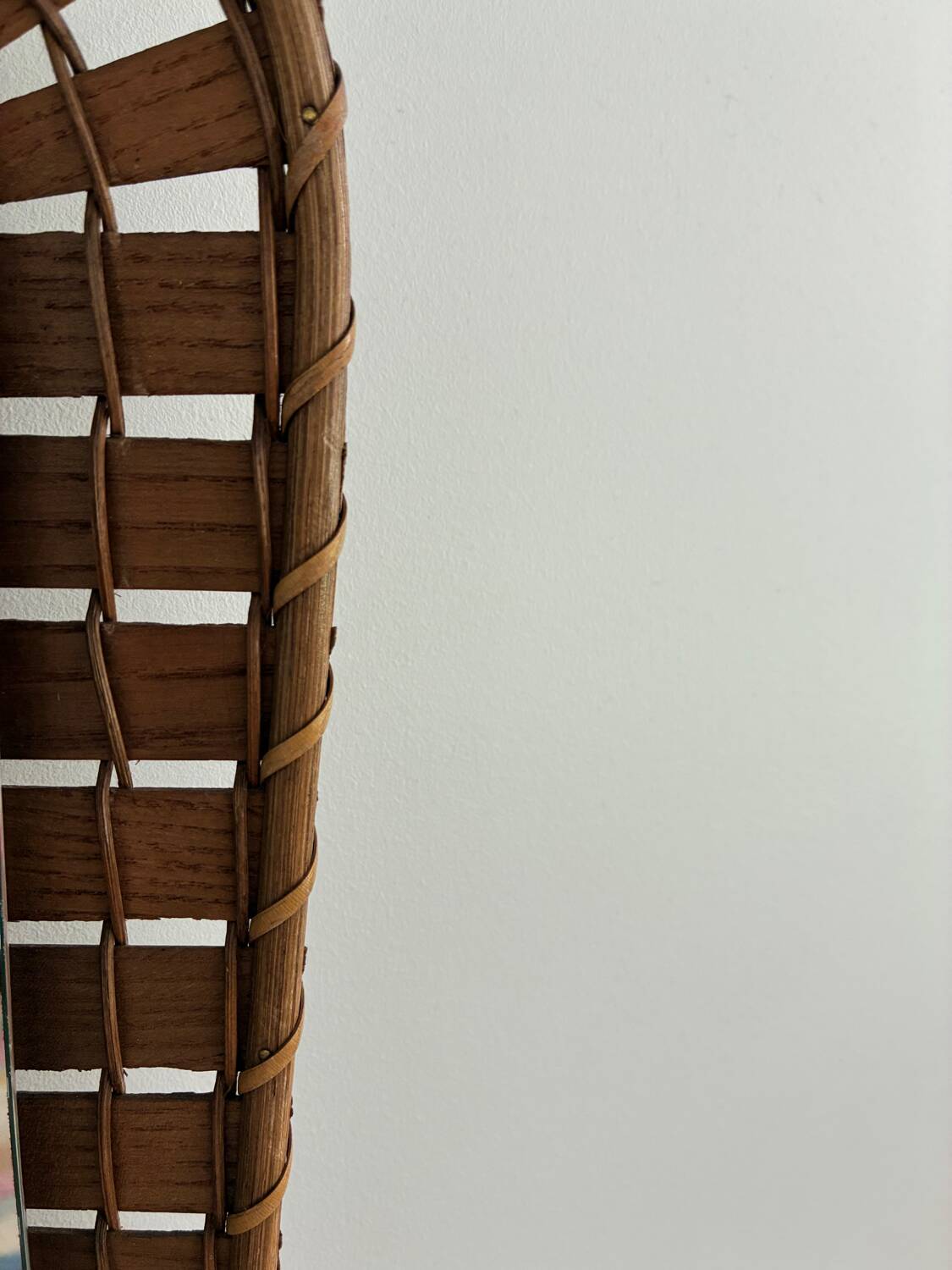 Vintage rattan mirror