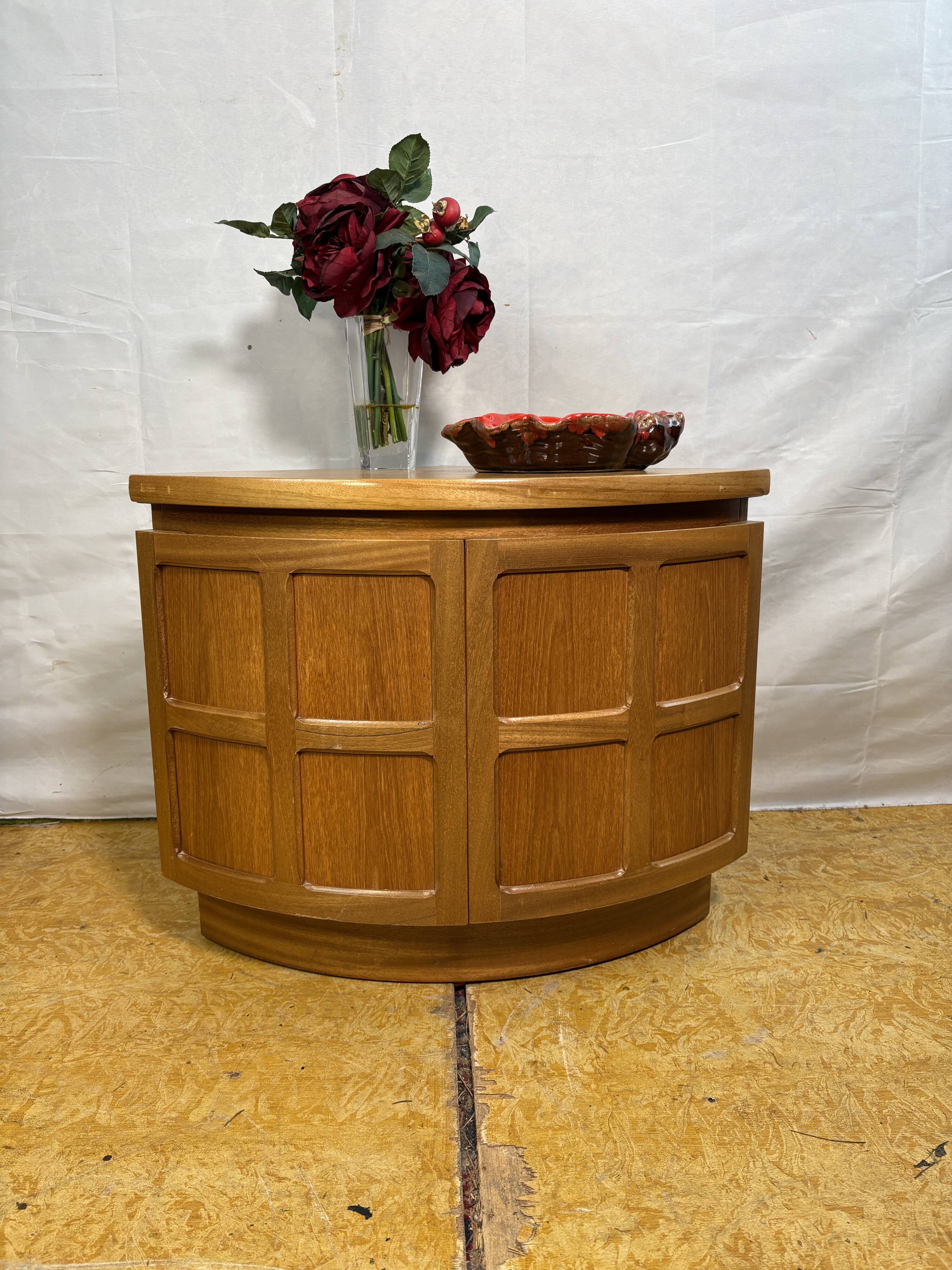 Mid-Century Retro Vintage Teak Corner Cabinet by Nathan Furniture 1970  “Sq