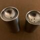 Stelton steel salt and pepper shaker, Scandinavian design Cylinda, Arne Jacobsen
