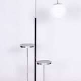 Restored Bauhaus Floor Lamp, J. Halabala, UP Zavody, Chrome, Czechia, 1930s