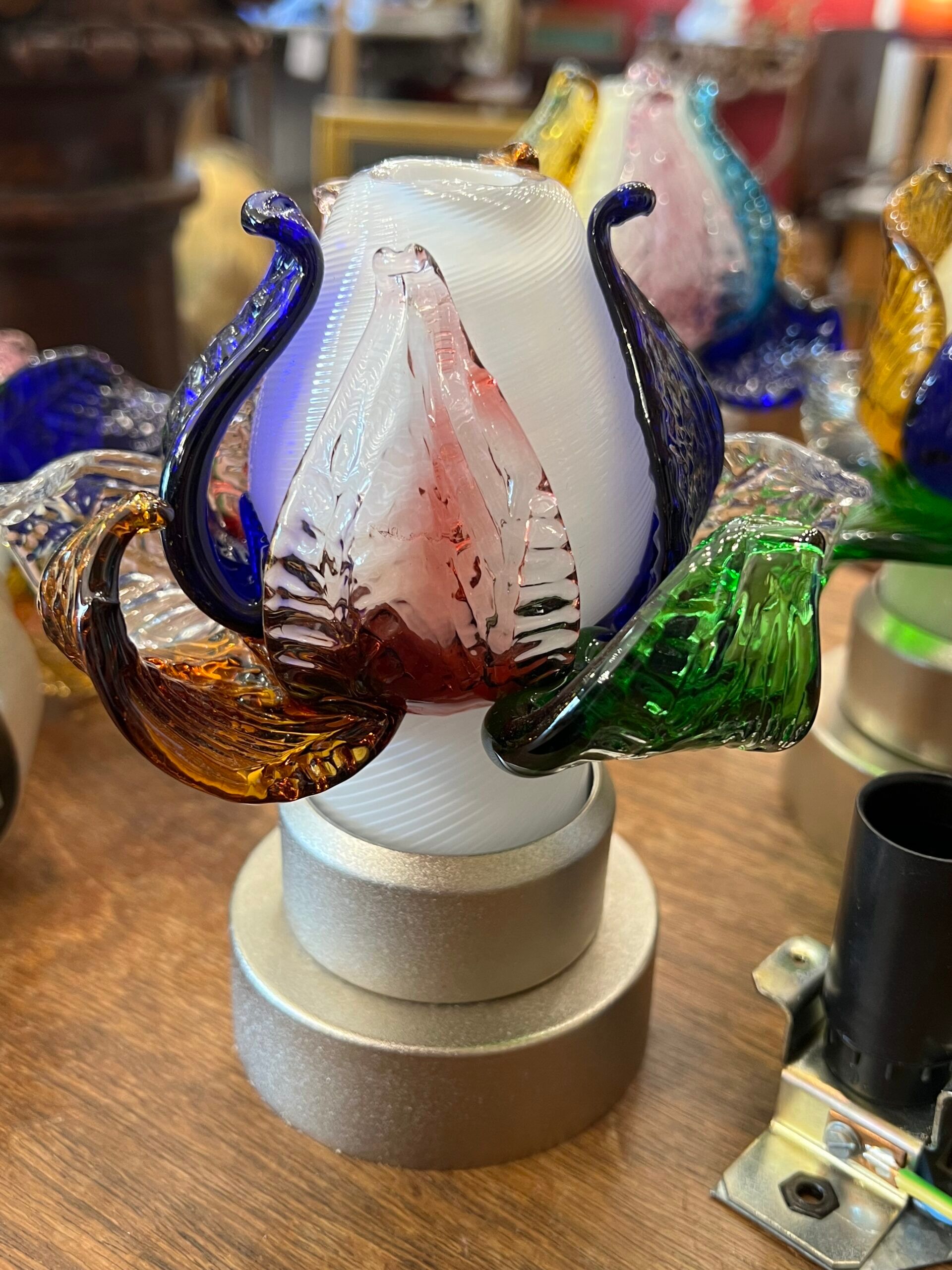 Rare series of 5 Murano Borek Sipek (1949-2016) flower-shaped sconces