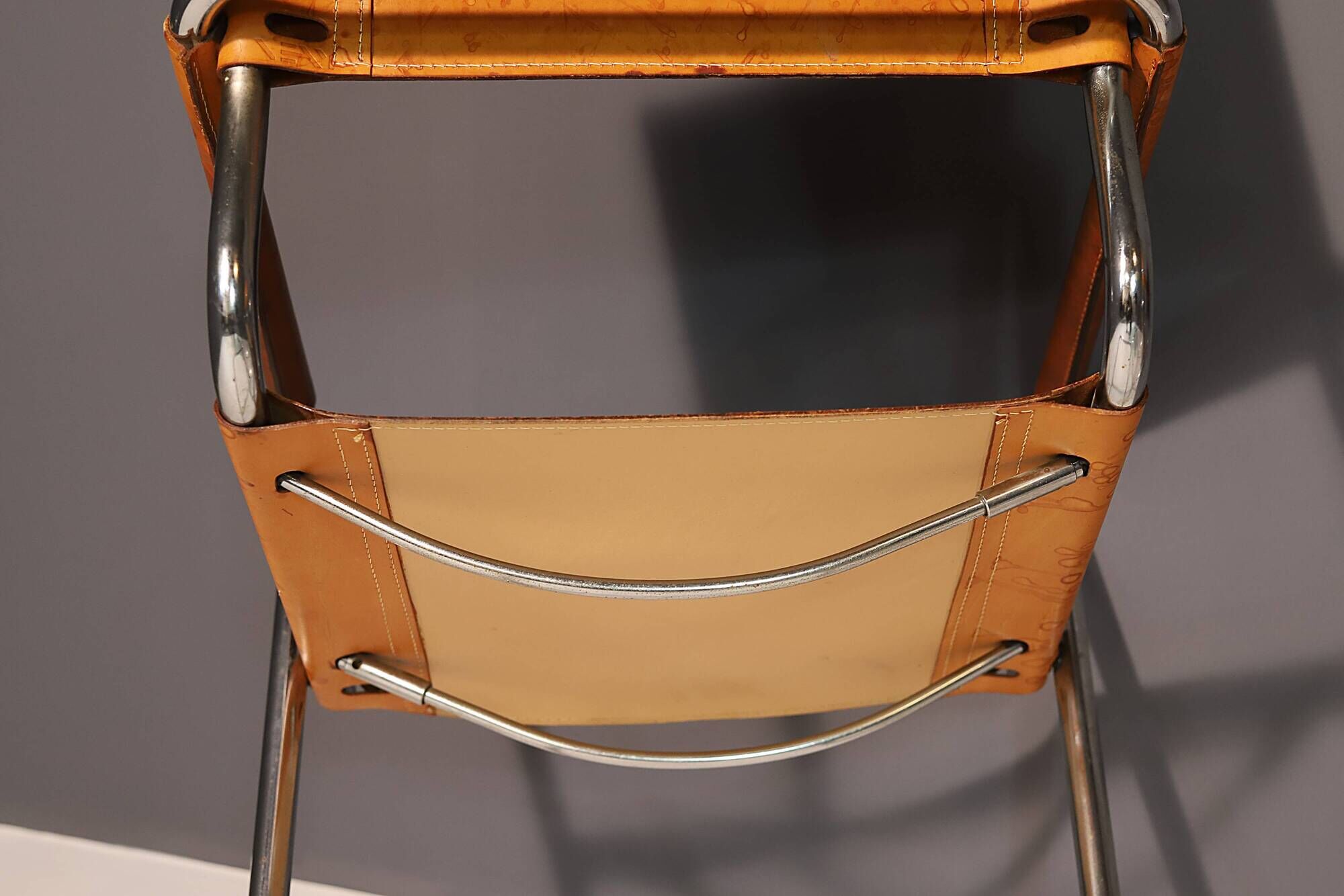 Pair of Cantilever Tubular Steel Armchairs MG5 Grassi style, 1970´s
