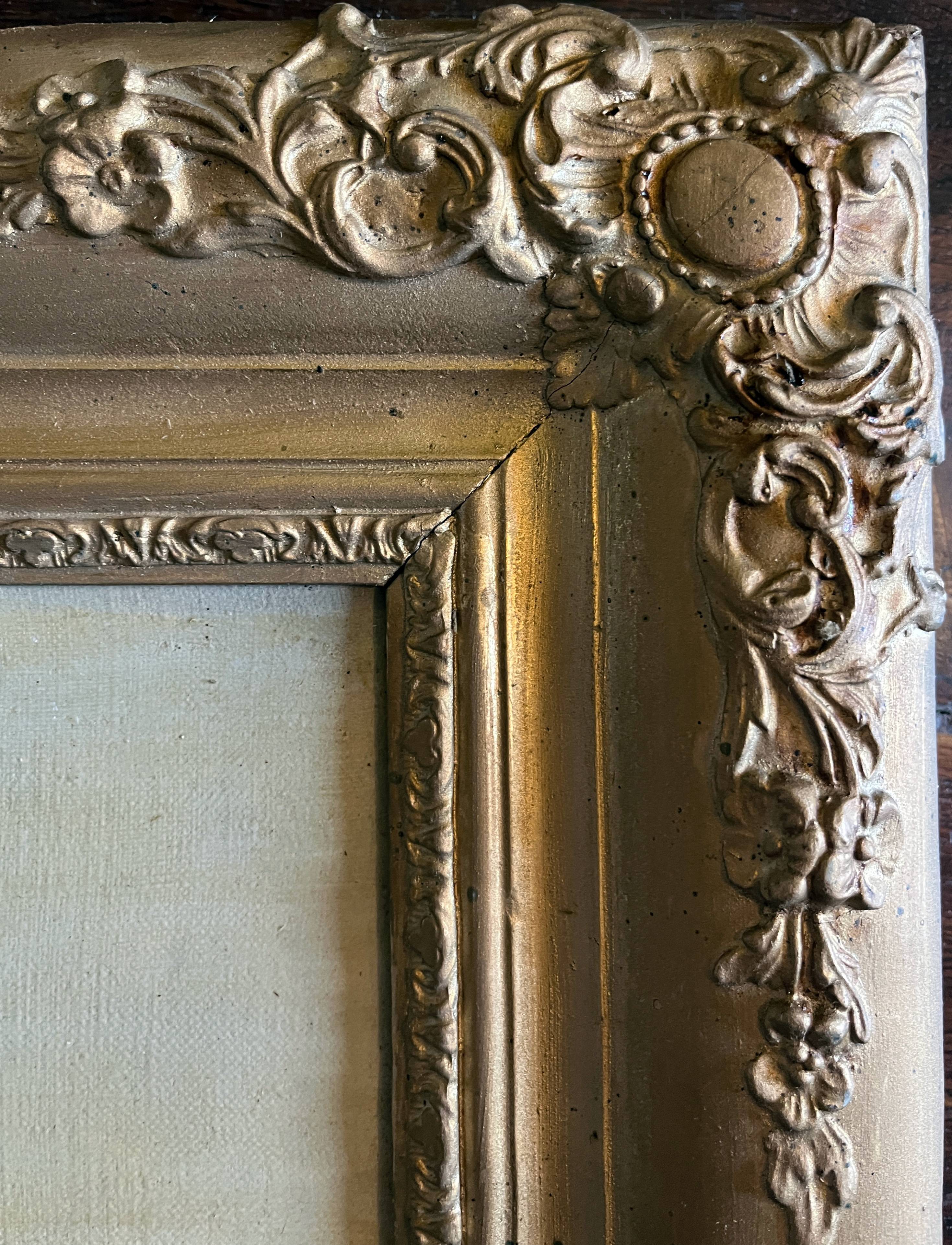 Painting, oil on framed canvas "Animated lake landscape" signed Michel, 19th century.