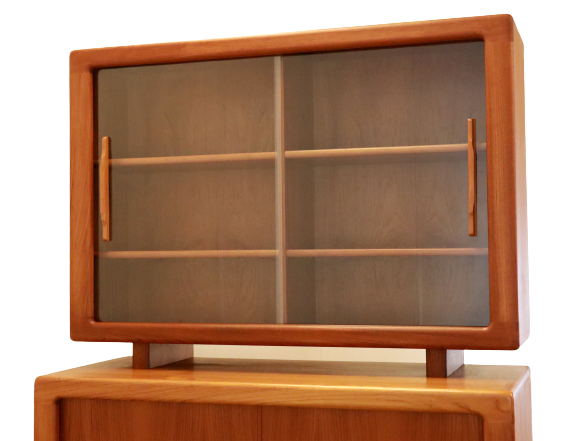 Vintage Danish design Dyrlund two-piece cabinet