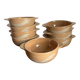 8 stoneware bowls