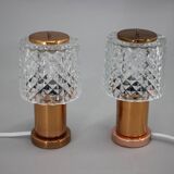 Pair of Table Lamps in Copper by Kamenicky Senov, Czechoslovakia