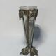 Antique Art Nouveau vase in patinated bronze metal with removable glass.