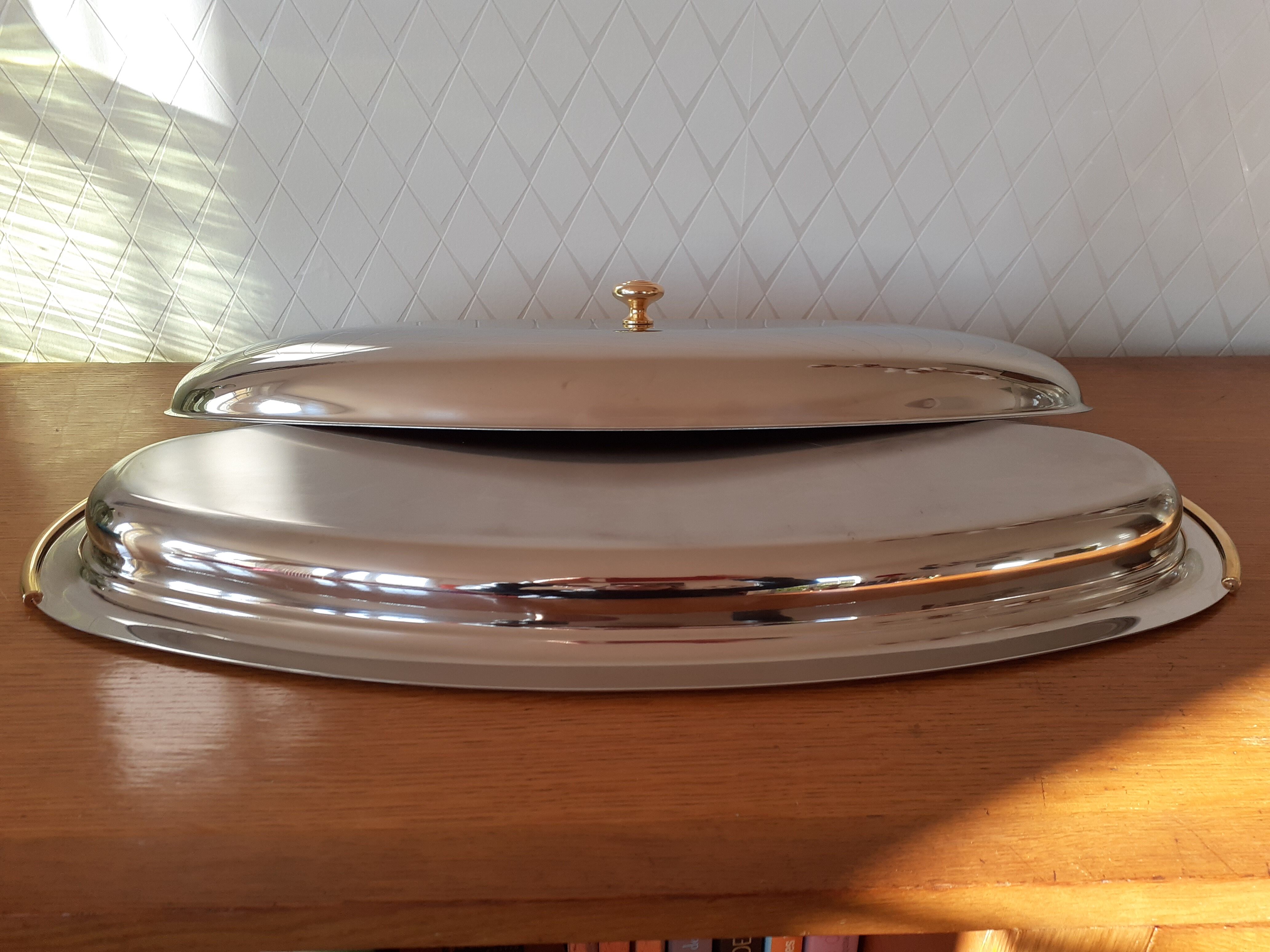 Fish dish with stainless steel lid Andrea Gnutti