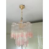 Paire of chandeliers en verre de Murano