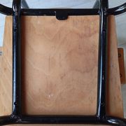 Pair of tubular metal armchairs 1954