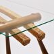 Mid-century side table by Max Kment, maple, cord, Austria, 1950s