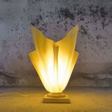 Vintage yellow Corolle table lamp