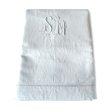 Old sheet with SM monogram