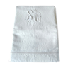 Drap ancien monogramme SM