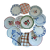12 mismatched vintage dessert plates