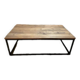 Table basse bois style industriel