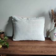 Coussin bohème marocain blanc