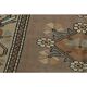 1970s Turkish Oushak Handmade Wool Cotton Brown Area Rug 183x248
