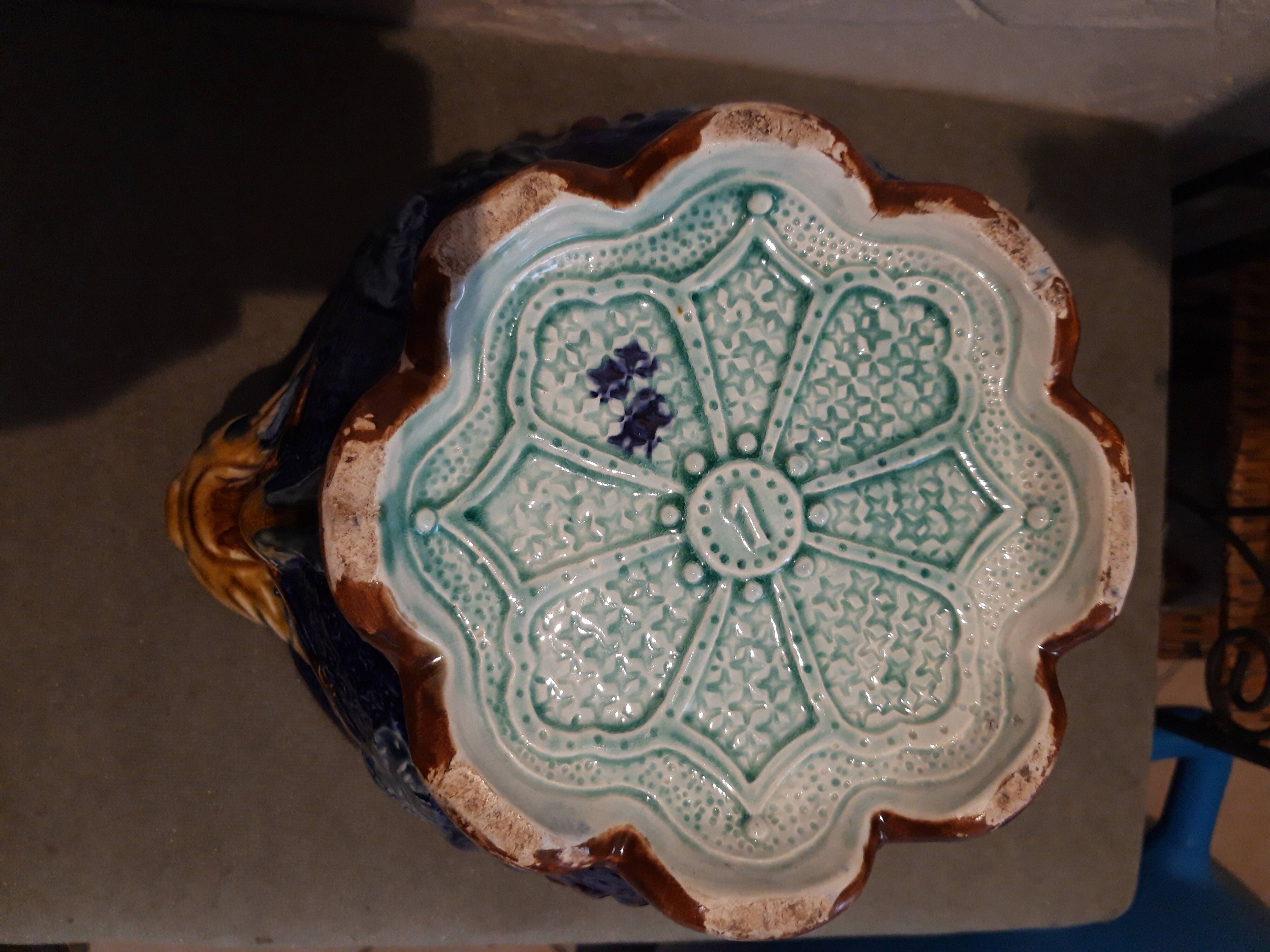 Cache pot en barbotine