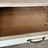 Parisian buffet with white beige patina