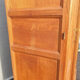 Library cabinet Art Deco columns with godrons