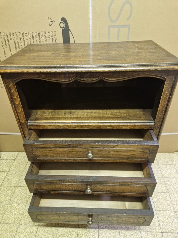 Bedside table or jam maker in art deco oak