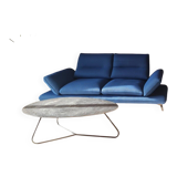 Canape contemporain aerre italia bleu 2 places