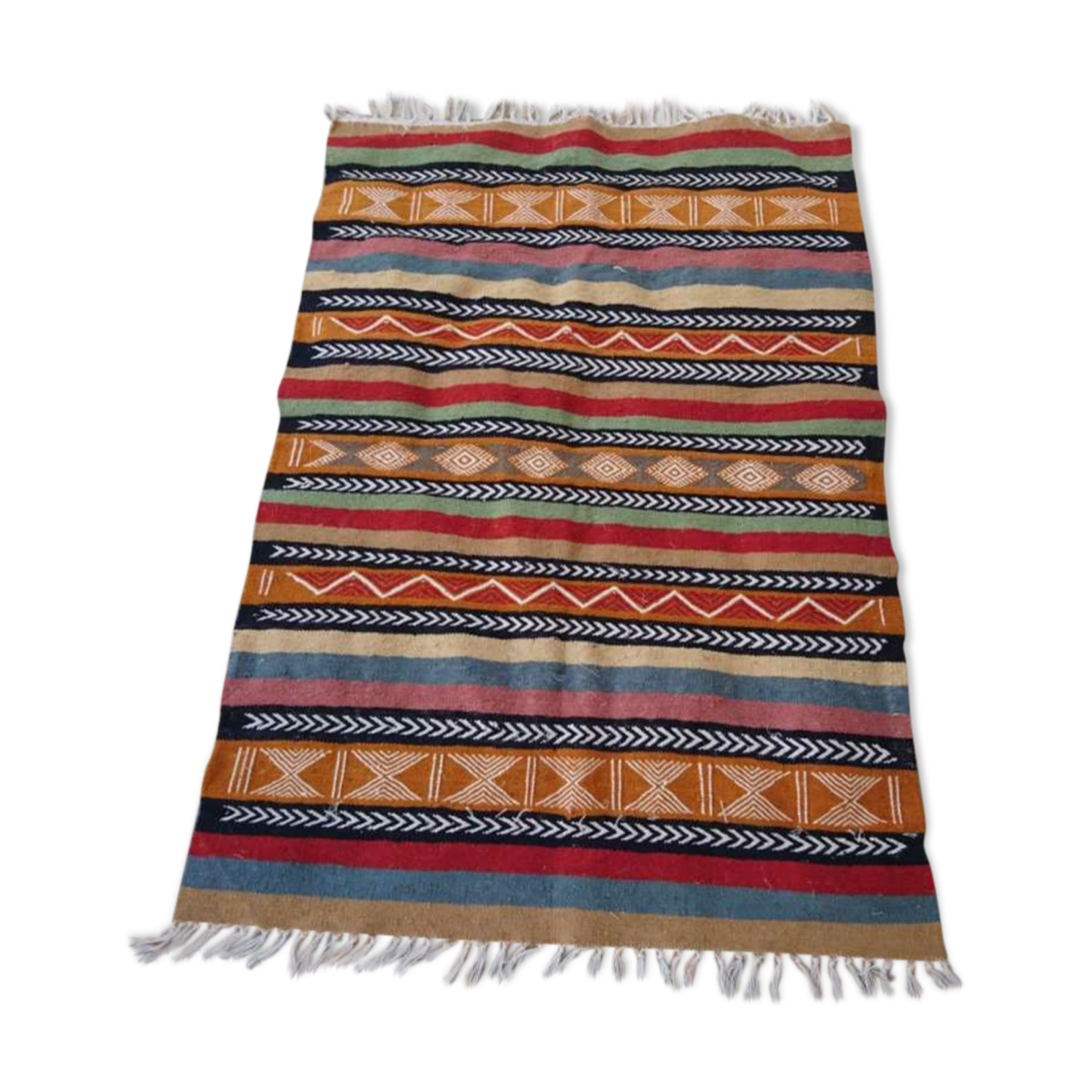 Carpet Berber kilim multicolor handmade 146x100cm