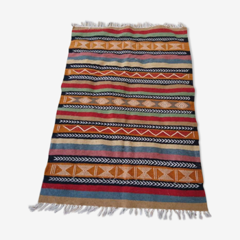 Carpet Berber kilim multicolor handmade 146x100cm