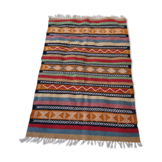 Carpet Berber kilim multicolor handmade 146x100cm