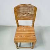 Chaise ancienne suédoise de style gustavien en pin du XVIIIe siècle