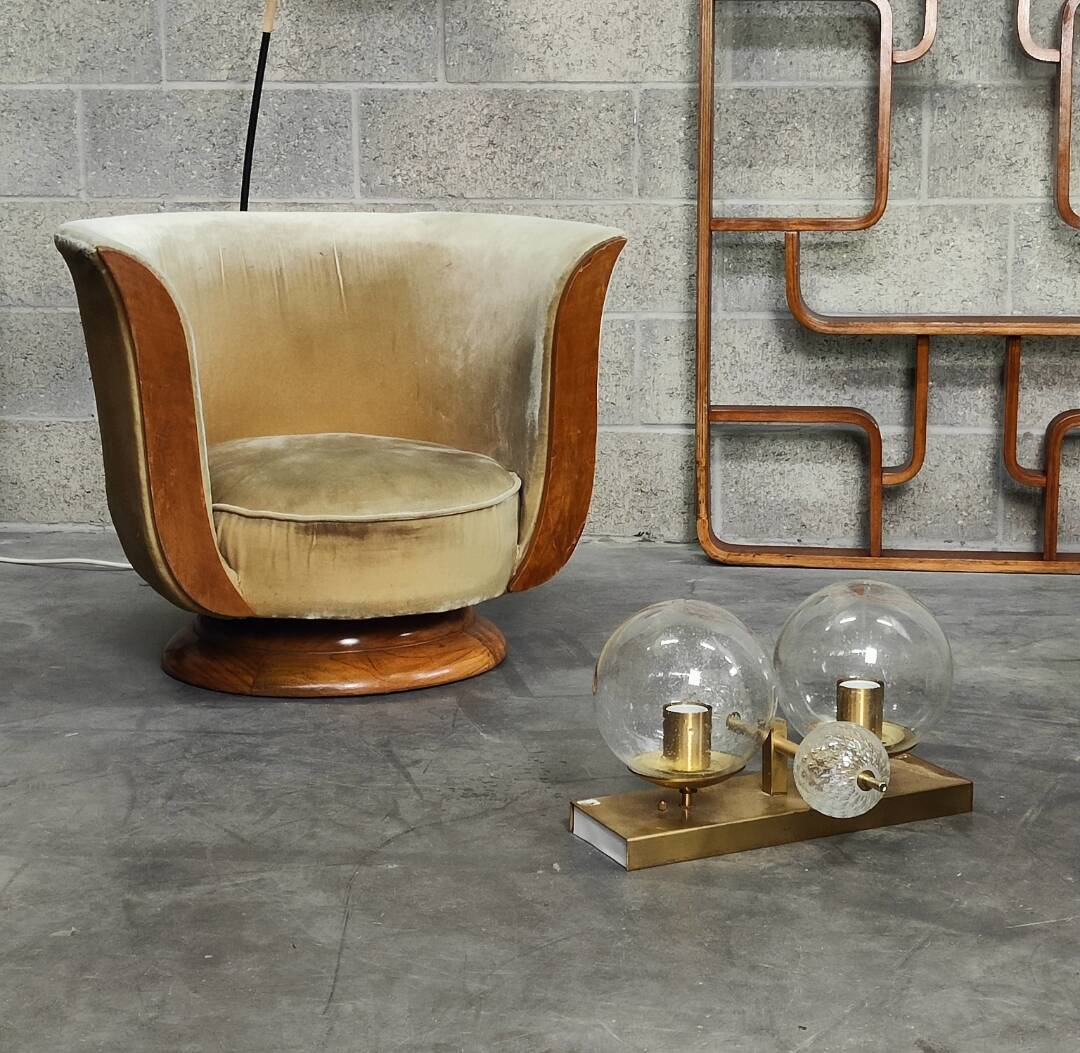 Pair of Art Deco armchairs 1930 "Le Malandre"