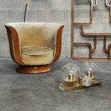 Pair of Art Deco armchairs 1930 "Le Malandre"