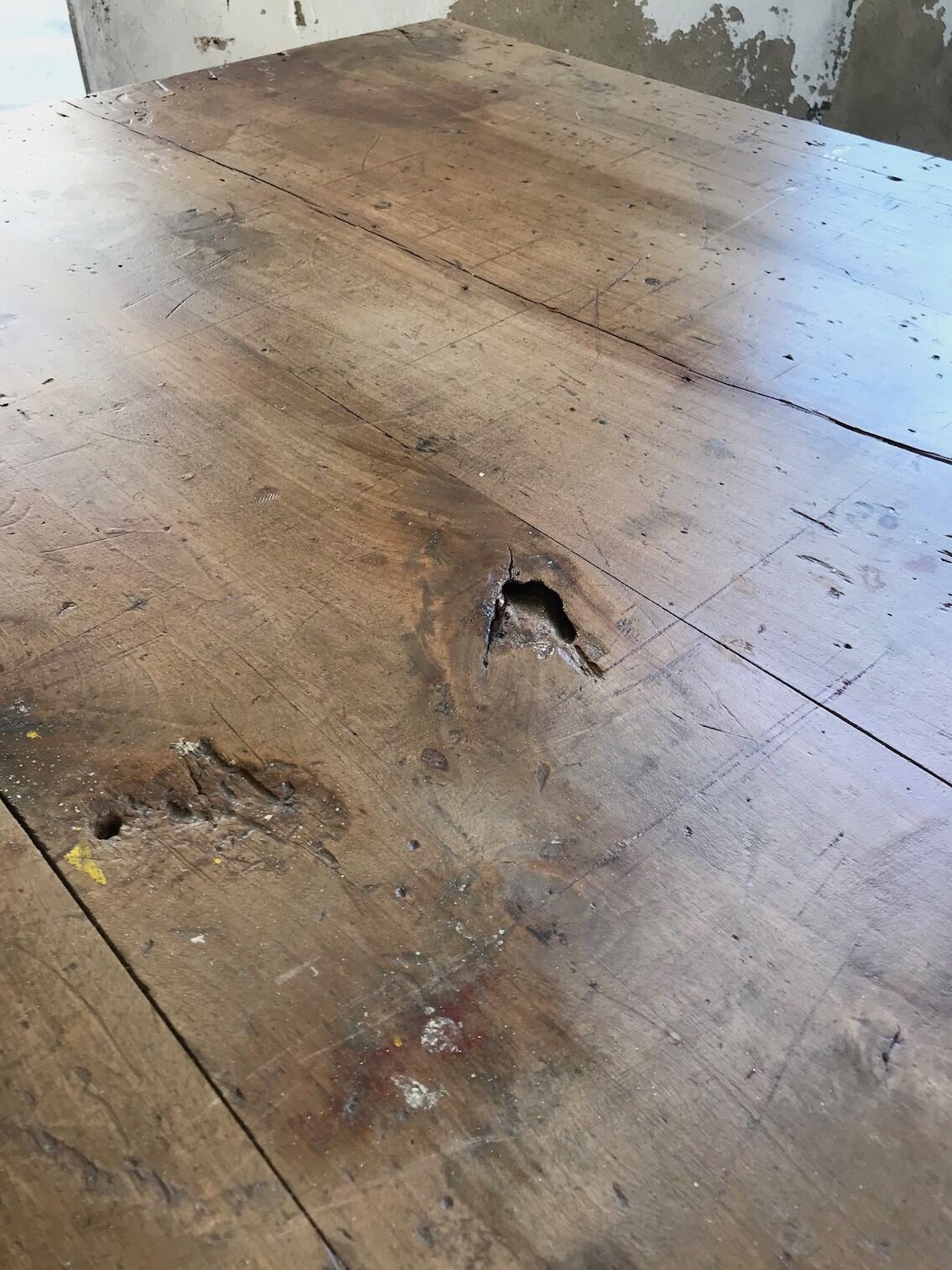 Vintage pine farm table