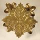 Candlestick - candlestick " flowers " in gilded bronze