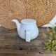 Vintage white teapot