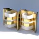 Pair of Hans-Agne Jakobsson V334/1 wall lamps in brass and opaline plastic