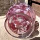 Modernist liqueur carafe clichy pink and white table art