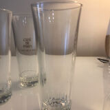 5 old glasses of brasserie café de paris